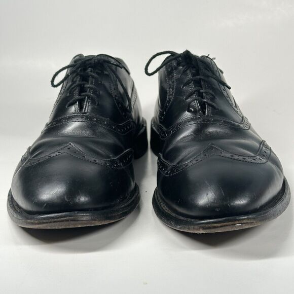 Allen Edmonds Men’s 10 D Birmingham Leather Oxford WingTip Dress Shoes Black main image 9